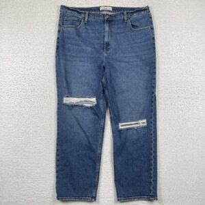 Abercrombie & Fitch Blue Distressed Women Jeans
